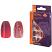 Royal Prestige Collection 24 Glue-On Nail Tips - Ruby Starlet Coffin (6pcs) (NNAI324)