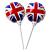 Union Jack Printed Self-Inflating Balloons - 2 Pack