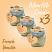 Airpure French Vanilla Scented Mini Me Candle (3pcs)