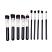 Lilyz 10pcs Black Brush Set