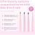 Brush Works HD 4pc The Complete Combination Tweezer Set - Pink