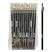 Saffron Eyeliner & Eyebrow Pencil With Sharpener - Black (12pcs) (9031) (£0.44/each)