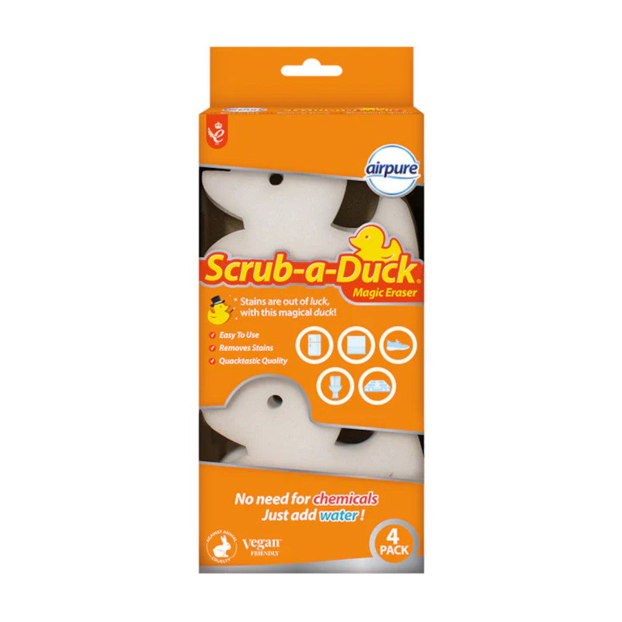Airpure Scrub-a-Duck Magic Eraser Sponge 4 Pack (9707) 