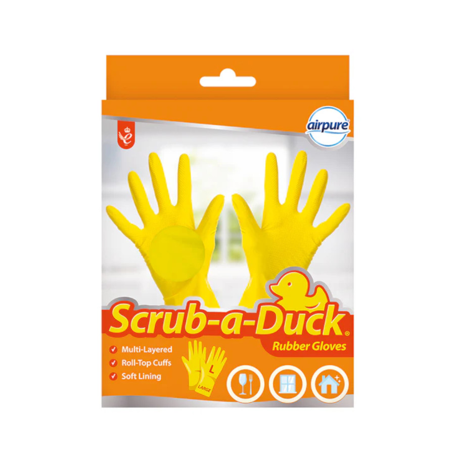 Airpure Scrub-a-Duck Rubber Gloves (9691) 