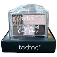 Technic Soft Cream Eyeshadow Palette - Cool Grey (12pcs) (24539) (£1.53/each) D/52