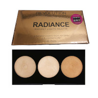 Revolution Makeup Radiance 3 Radiant Lights Highlighter Palette - 15g (2858) PALETTE.E/9