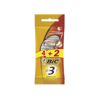 Bic 3 Sensitive Razor (4 + 2 pack) (3279)