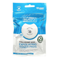 Beauty Formulas Hydrating Hyaluronic Acid Exfoliating Toner Pads - 30 Pads (3758) (88711)