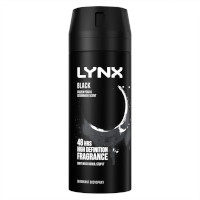 Lynx Black Deodorant Body Spray - 150ml (6pcs) (£2.38/each) (4023) 