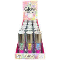W7 Glow Gloss Lip Serum (24pcs) (GGLS) (£1.44/each) (4379) B/17a
