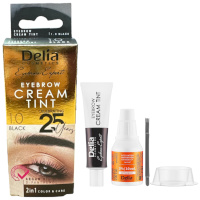 Delia Eyebrow Expert Eyebrow Cream Tint - 1.0 Black (15ml) (5923)