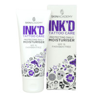 Skin Academy INK'D Tattoo Care Protecting Daily Moisturiser SPF 15 - 100ml (8544) (78544-100B) FF.C/10g