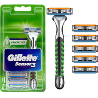 Gillette Sensor 3 Sensitive Men's Razor + 6 Refills (9043)