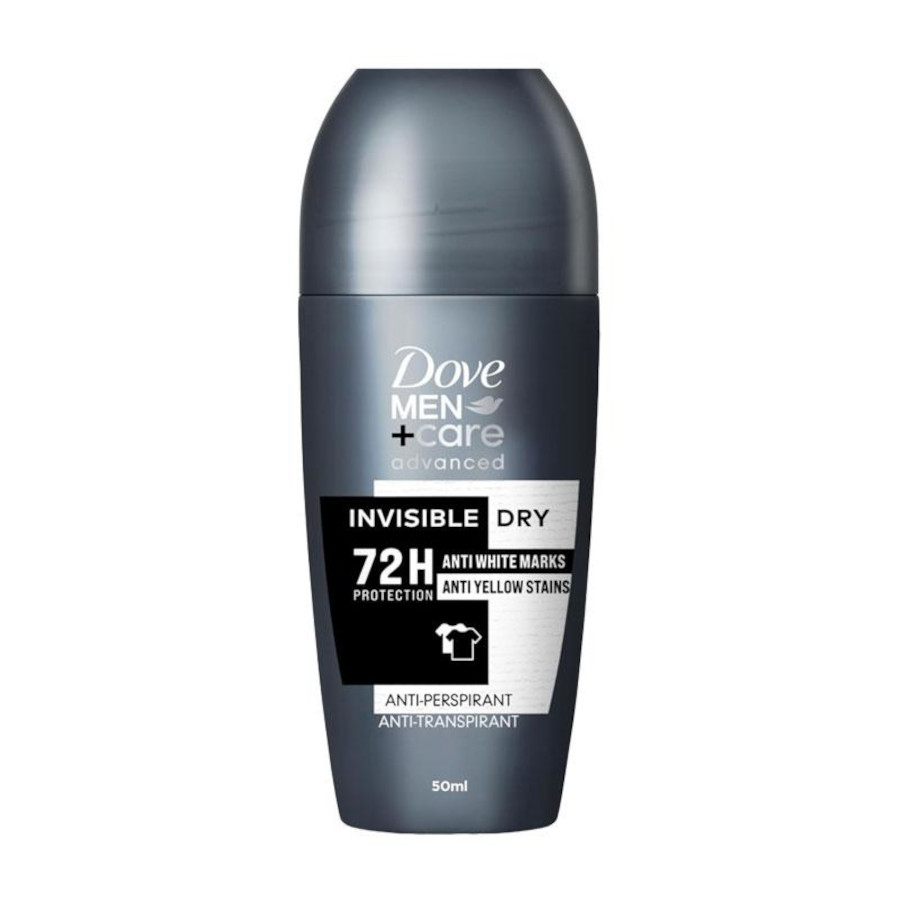 Dove Men+Care Advanced Invisible Dry 72H Protection Anti-Perspirant Roll On - 50ml (6pcs) (£1.25/each) (7000)