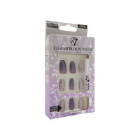 W7 Glamorous Nails - Glitter All The Way (12pcs) (GNGW) (£1.69/each) (8869) W7 NAILS 46