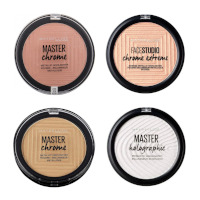 Maybelline Master Chrome, Holographic & Face Studio Chrome Extreme Highlighter (10pcs) (Assorted) (£1.95/each) Only 1 Item Available !