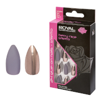 Royal 24 Glue-On Nails Tips - In The Spotlight Almond (6pcs) (NNAI297) (£1.23/each) ROYAL N/21