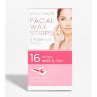 Face Facts Pretty Smooth Facial Wax Strips - 16 Strips (8300) (58300-018) FF.B/48
