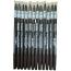 Saffron Eyebrow Pencils with Brush (12pcs) - Dark Brown (£0.44/each) (8256)