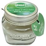 Airpure Lime Basil & Mandarin Scented Mini Me Candle (3pcs) (£0.40/each) (1961)