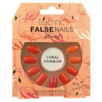 Technic False Nails - Almond Coral Rainbow (6pcs) (21149) (£1.53/each) T/NAIL- 27