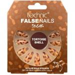 Technic False Nails - Stiletto Tortoise Shell (6pcs) (21151) (£1.53/each) T/NAIL- 23