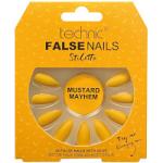 Technic False Nails - Stiletto Mustard Mayhem (6pcs) (21161) (£1.53/each) T/NAIL-31