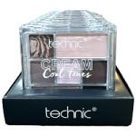 Technic Soft Cream Eyeshadow Palette - Cool Grey (12pcs) (24539) (£1.53/each) D/52
