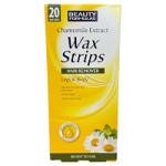 Beauty Formulas Chamomile Legs & Body Wax Strips - 20 Strips (3970) (88741) BF/123
