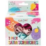 Technic Chit Chat Satin Hair Scrunchies - 3 Pack (6pcs) (41016) (£1.30/each) CH.E/3