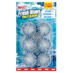 Airpure Mighty Burst Fresh Blues Toilet Blocks - 6 x 50g (7246)
