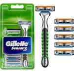 Gillette Sensor 3 Sensitive Men's Razor + 6 Refills (9043)