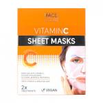 Face Facts Vitamin C Sheet Masks - 2 Treatments (9554) (19554-150) FF.A/31