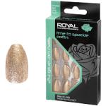 Royal 24 Glue-On Nails - Time To Sparkle Coffin (6pcs) (NNAI426) (£1.37/each) Royal.F/5