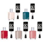 Rimmel 60 Seconds Super Shine Nail Polish (12pcs) (Assorted) (£0.75/each) CLEARANCE R/136