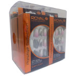 Royal Prestige Collection - 24 Glue on Nail Tips (6pcs) (NNAI254) Can-Can (Royal.F/10)