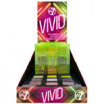 W7 Vivid Pressed Pigment Palette - Glowin' Green (8pcs) (VVPGG) (£1.83/each) (5589) C/89