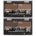 Rimmel Brow This Way Brow Sculpting Kit - 2.4g (Options) R/335