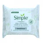 Simple Regeneration Age Resisting Cleansing Facial Wipes - 25 Wipes (6pcs) (£1.62/each) (PC4204) (CLONE) - Simple.B/31a